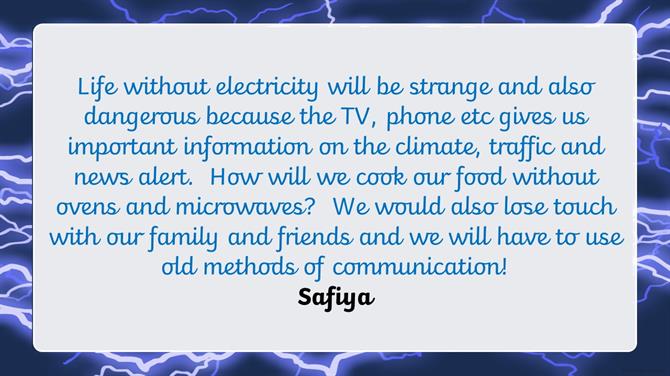 without electricity how the life would be